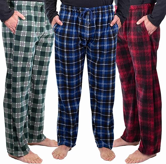 DG Hill 3 Pack Plaid Mens Pajama Pants Set for Ultimate Comfort