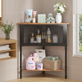 Corner Cabinet Table 3-Tier Display Shelves - Space-Saving Corner