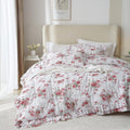 VM VOUGEMARKET Rose Flower Comforter Set for Romantic Girls