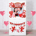 Valentine's Kissing Booth Cardboard Stand 54.33 x 28.35 x 12.99 in
