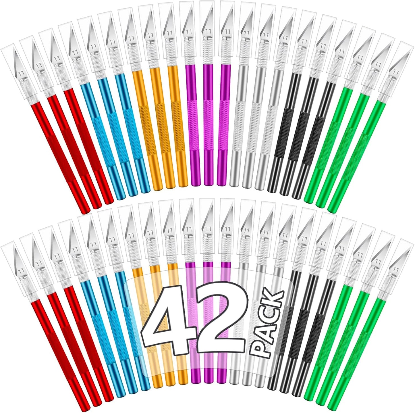 42 Pack Exacto Knife Set for Precision Crafting and DIY Projects