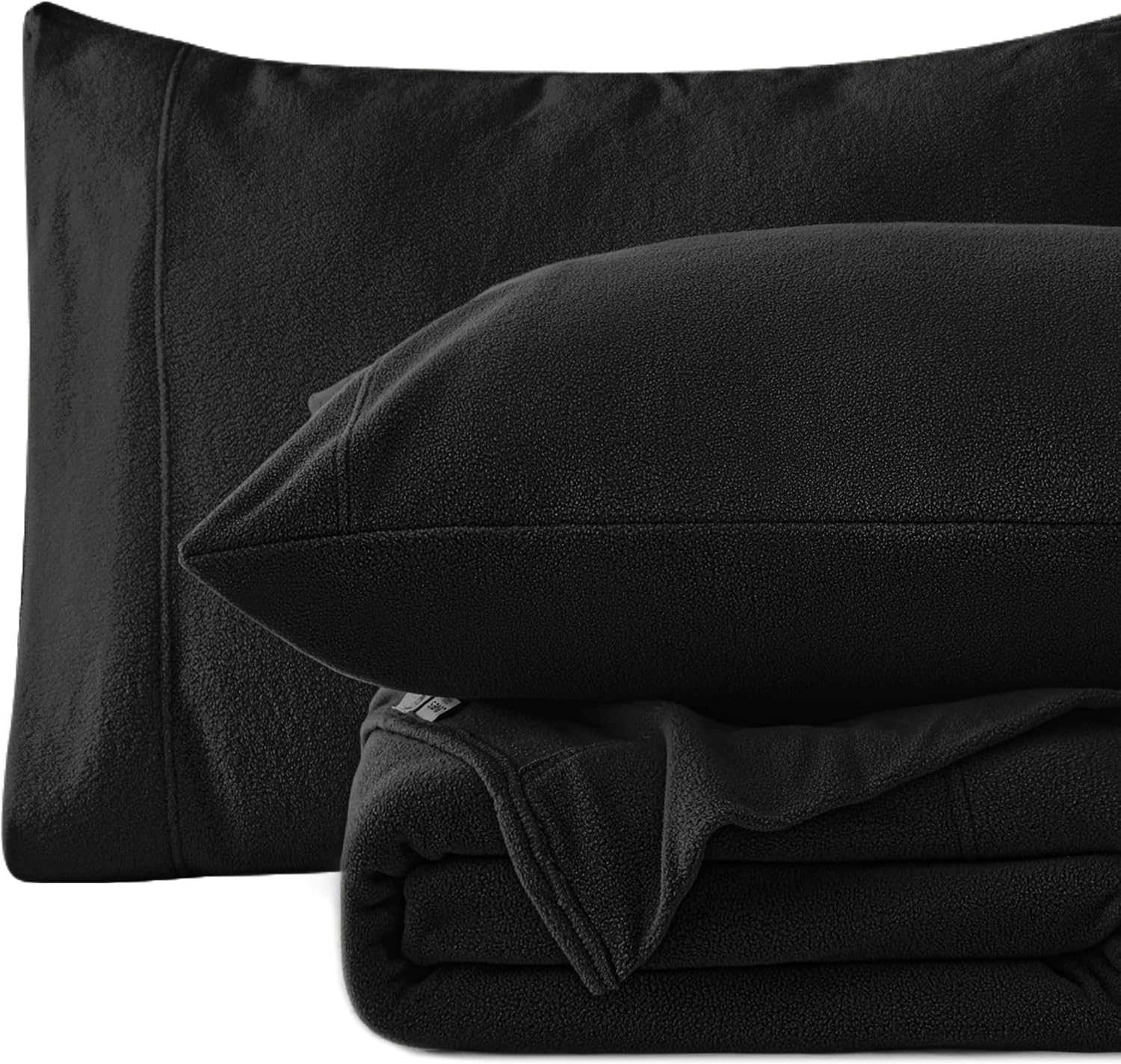 Micro Fleece Twin Sheet Set - Soft Plush Bed Sheets for Comfort