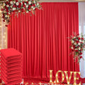 40ft x 10ft Wrinkle Free Red Backdrop Curtain for Parties - Silky