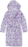 Kids Hooded Fleece Robe for Girls - Plush Cozy Bathrobe