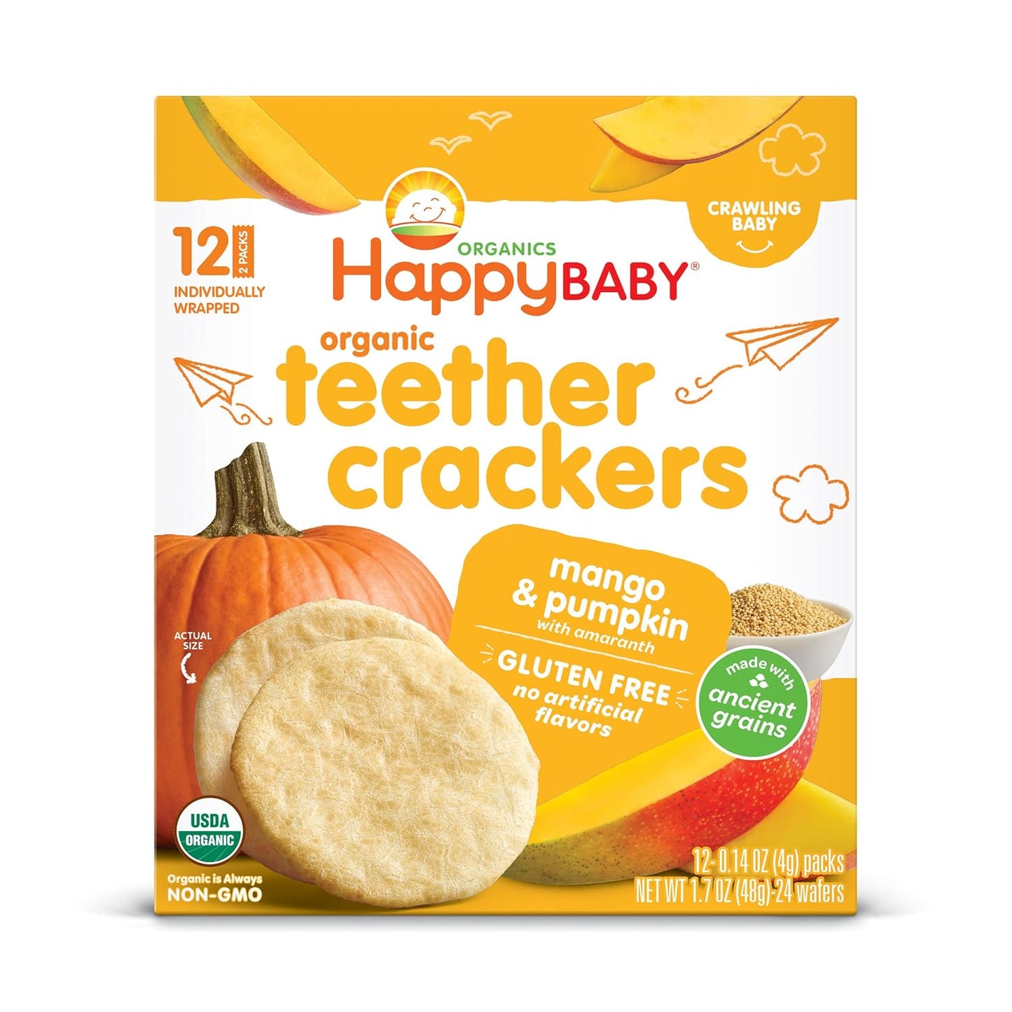 Gentle Teething Crackers for Baby, Organic & Gluten Free Snacks