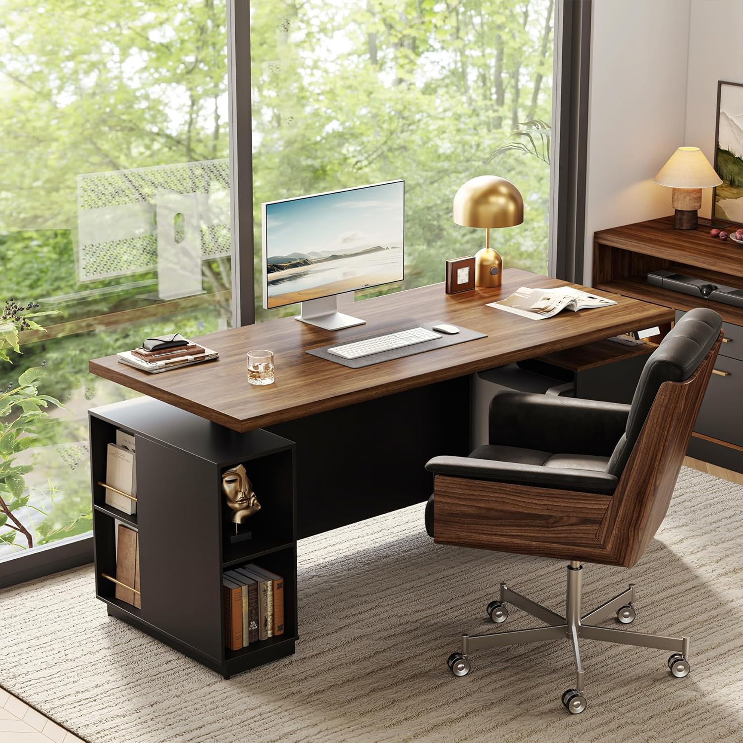 Electric Height Adjustable Standing Desk with Storage - ModernMate