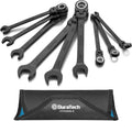 DURATECH 9-Piece Flex-Head Ratcheting Wrench Set - Tight Space Ready