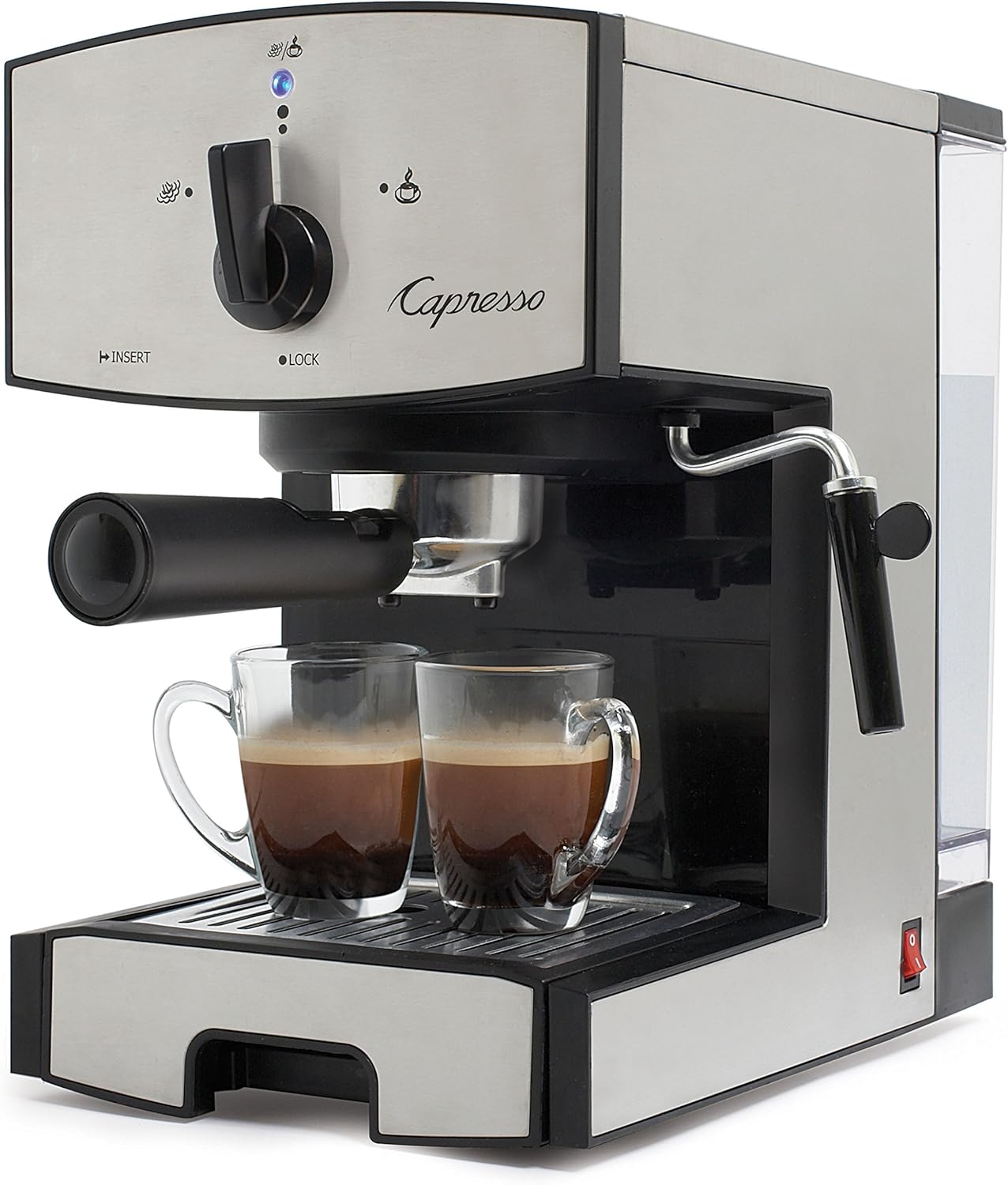 Capresso Stainless Steel Espresso Machine - Rich Espresso & Creamy Cappuccino