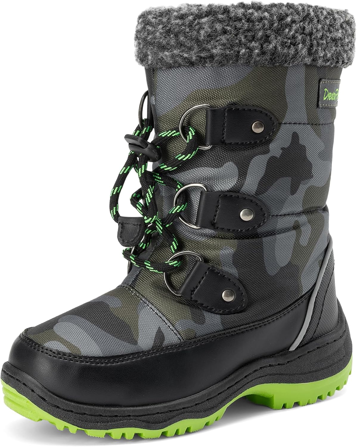 DREAM PAIRS Boys Snow Boots for Winter Play and Comfort