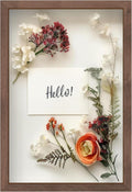 FrameWorks 12 in x 18 in Dark Oak Wooden Shadow Box Frame - Display