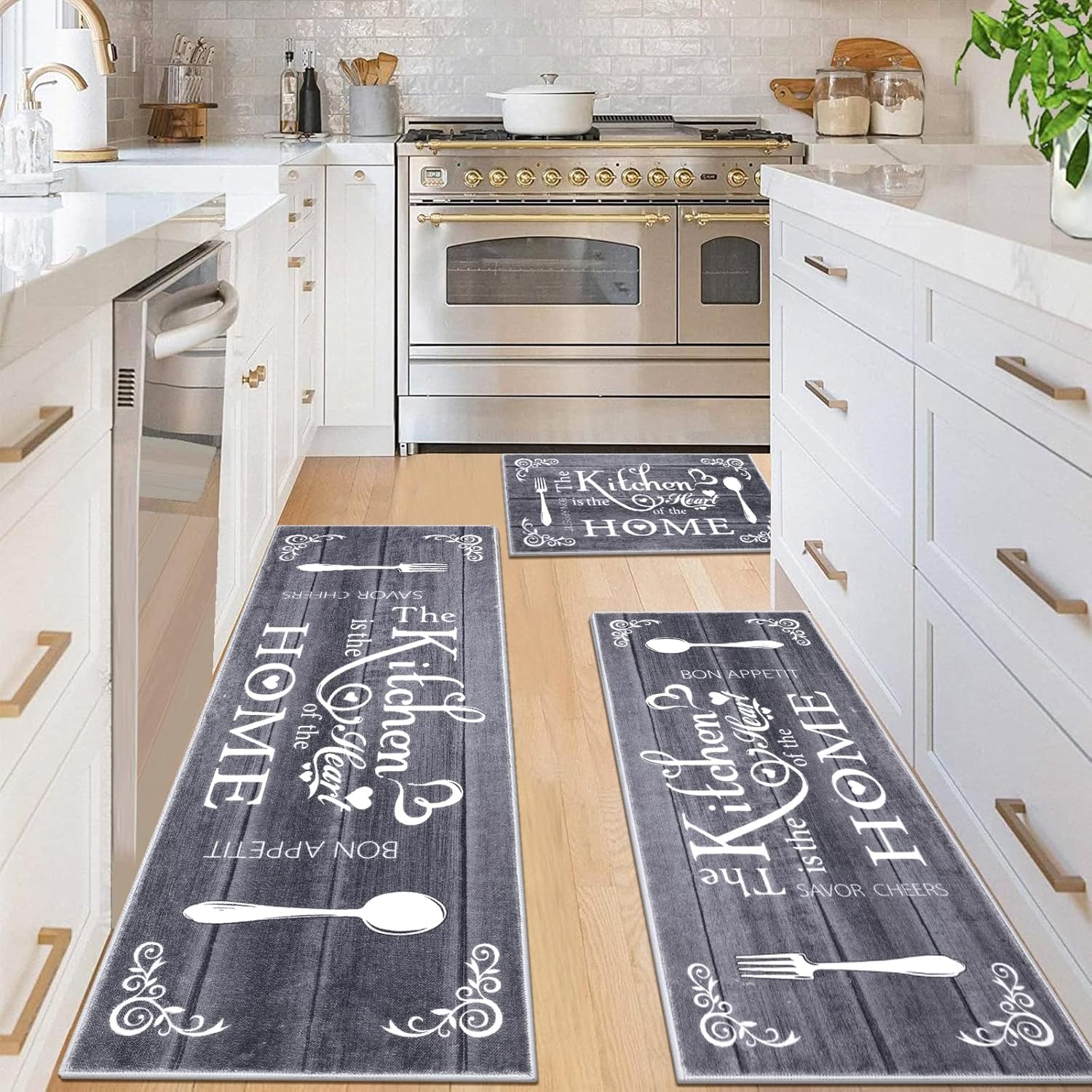 Vaukki Boho Kitchen Rug Sets 3 Pieces for Stylish Floors