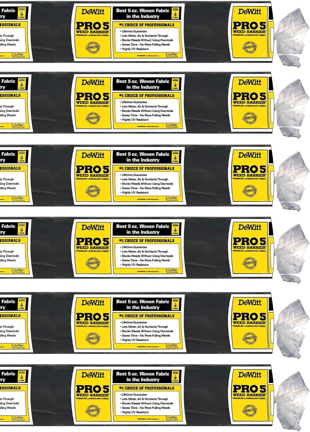 Dewitt P5 Pro 5 Ounce Weed Barrier Fabric for Landscape Use