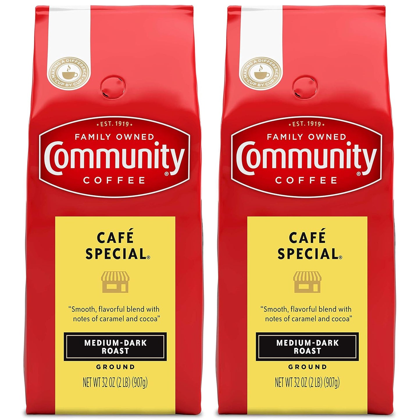 Community Coffee Special Blend 64oz x 2: Rich Medium Dark Roast