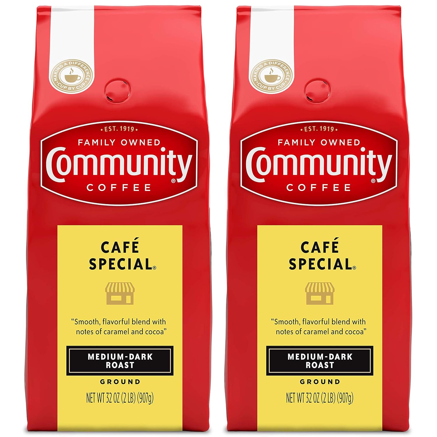 Community Coffee Special Blend 64oz x 2: Rich Medium Dark Roast