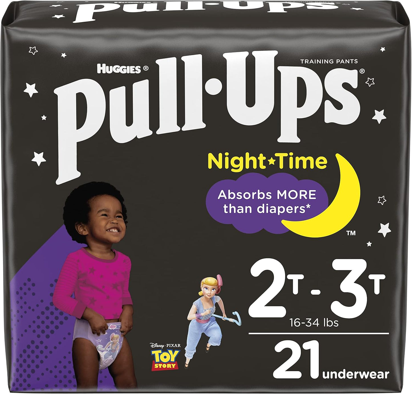 Pull-Ups Girls' Nighttime Training Pants - 21 Ct - 2T-3T