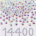 Beadsland Flatback Rhinestones Bulk SS20 14400PCS - Sparkling DIY