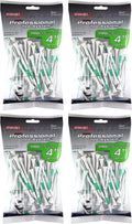 Pride Professional Tee System ProLength Max 4 White Golf Tees - Enhanced Performance x4