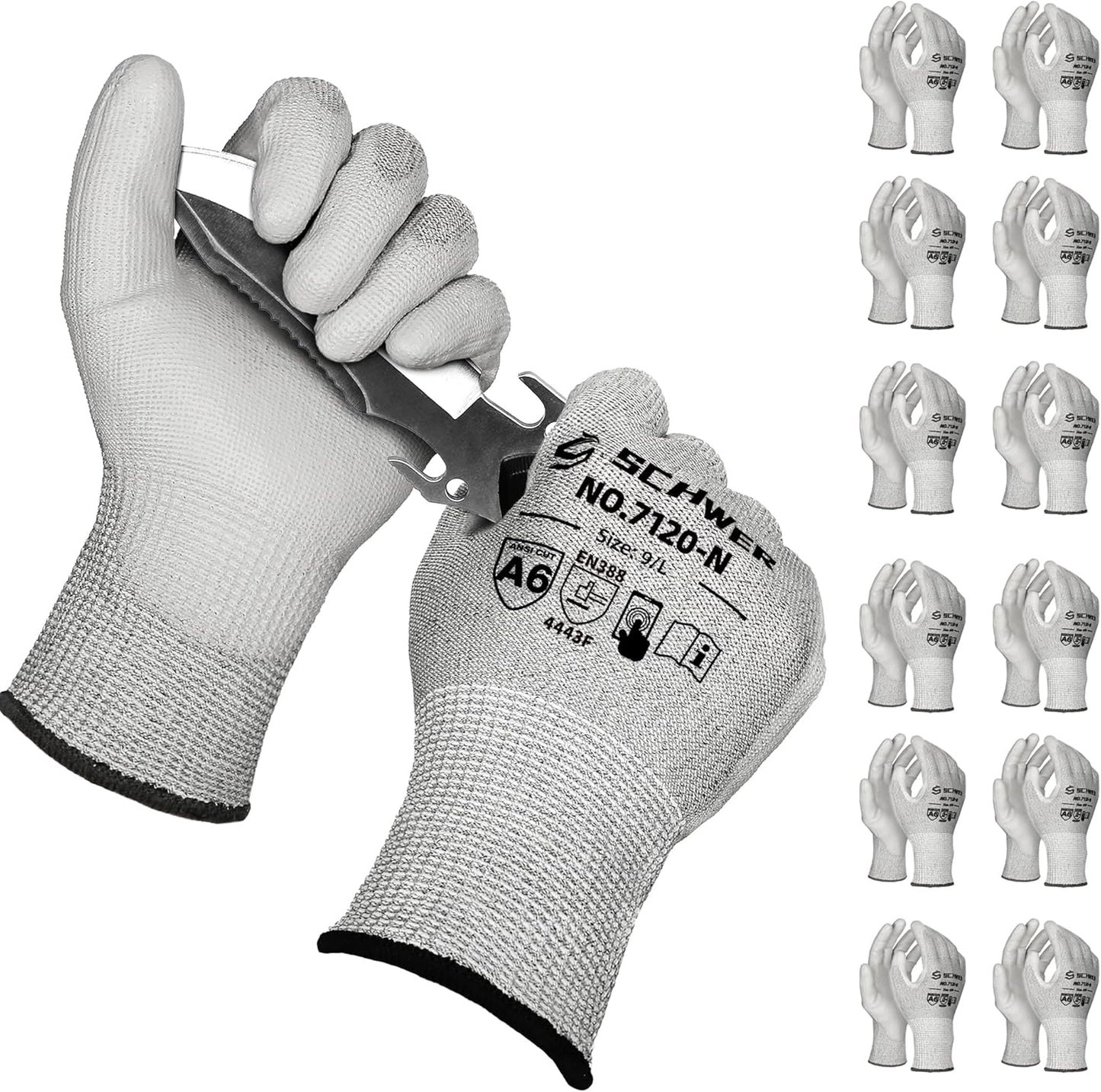 Schwer Cut Resistant Gloves for Heavy-Duty Work and Touchscreen Use