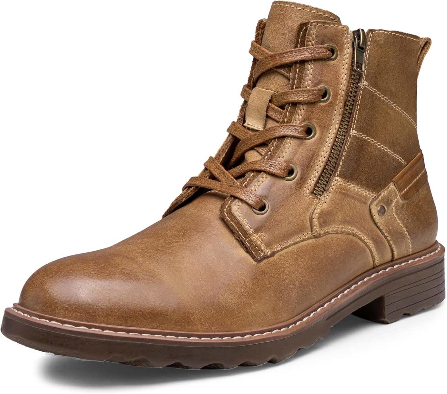 Vostey Mens Boots Motorcycle Casual Chukka Boots for Men