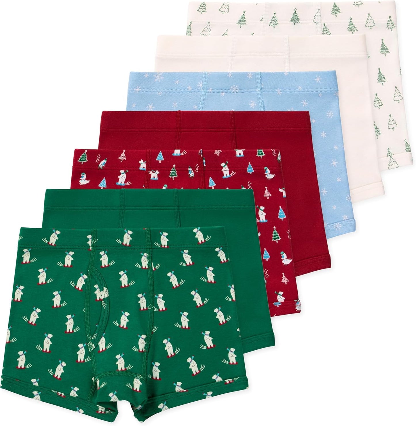 Nolan Boy Boxer Brief Underwear 7-Pack in Organic Cotton