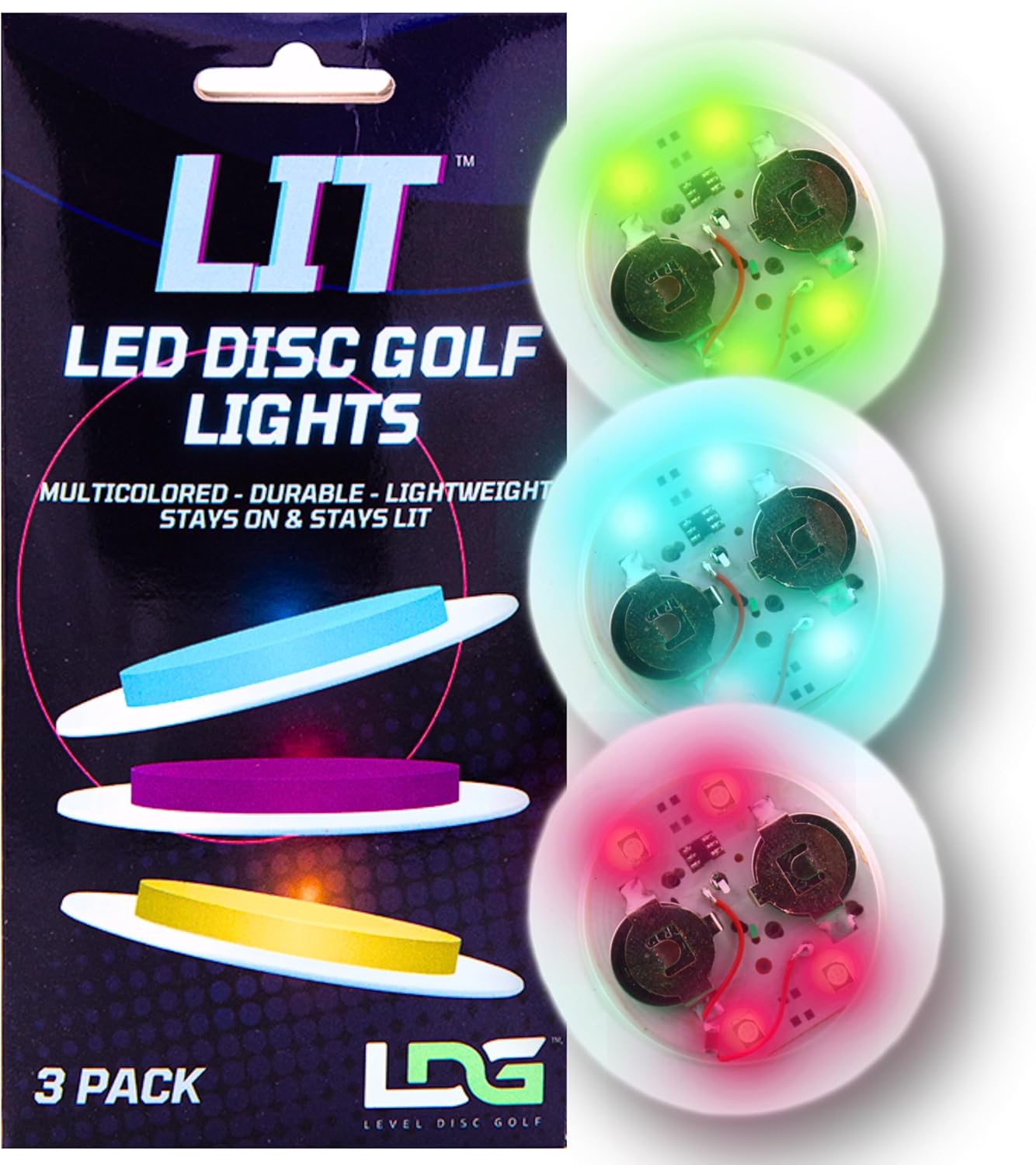 Glow Bright with LIT Disc Lights!