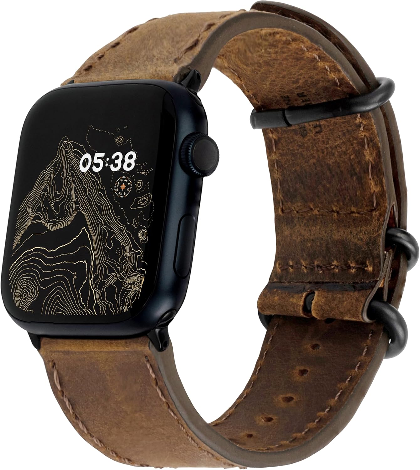 Carterjett Extra Large Leather Band for Apple Watch 42mm 41mm 40mm