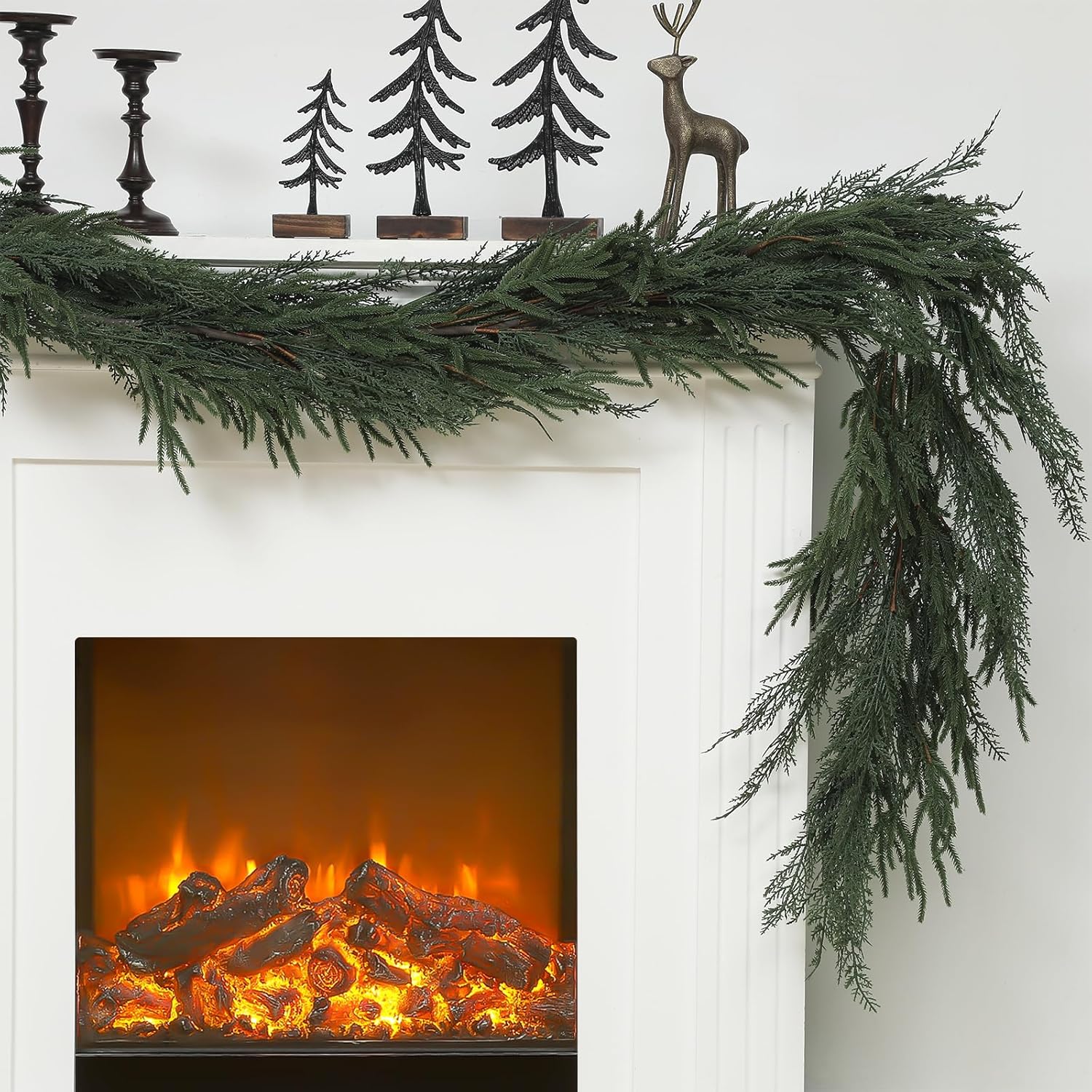 6 ft Realistic Christmas Garland for Holiday Decor and DIY