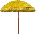AMMSUN 7.5ft Hula Thatched Tiki Patio Umbrella - Tropical Shade