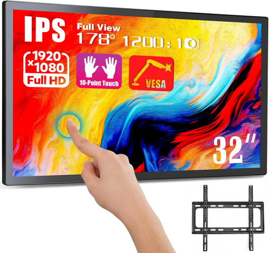 32 Multi-Touch Industrial Monitor with Built-in Speakers