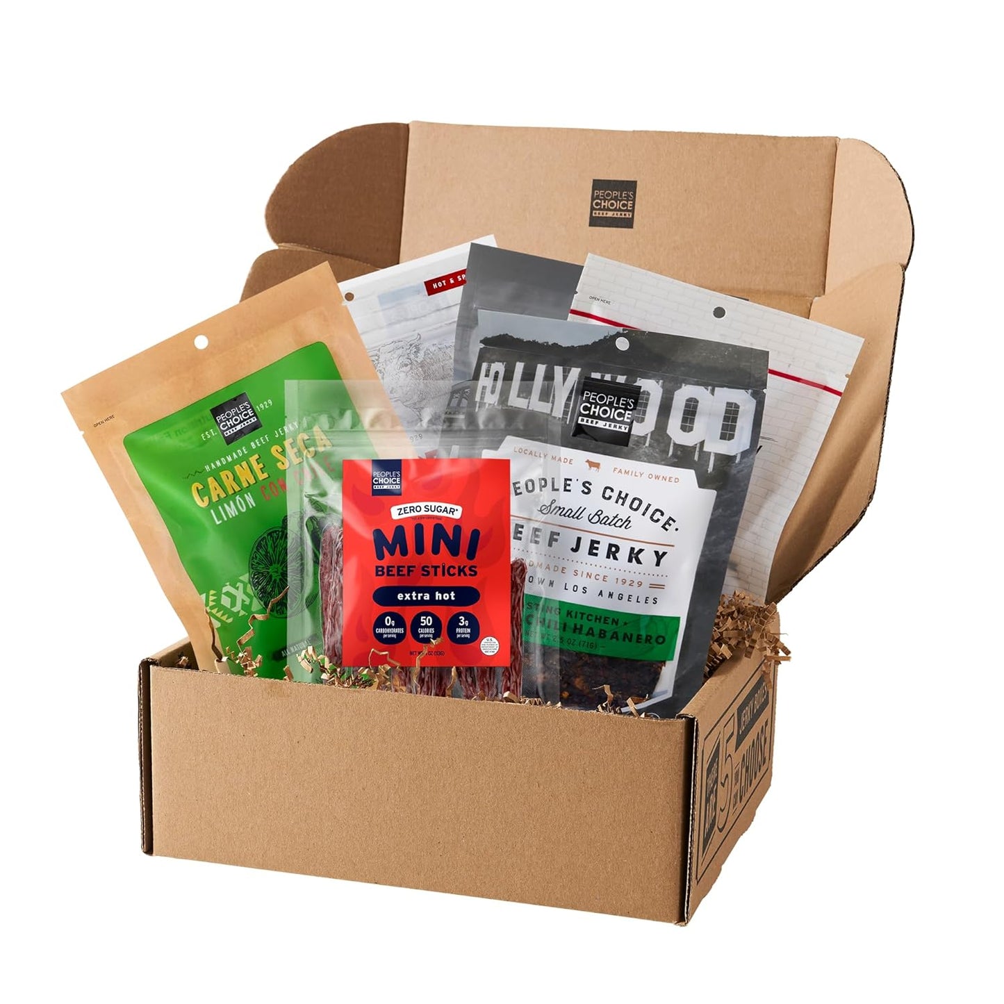 Peoples Choice Beef Jerky Box Some Like It Hot Spicy Set