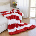 Chunky Knit Blanket 60 x 80 - Luxury Soft Cozy Throw for Couch