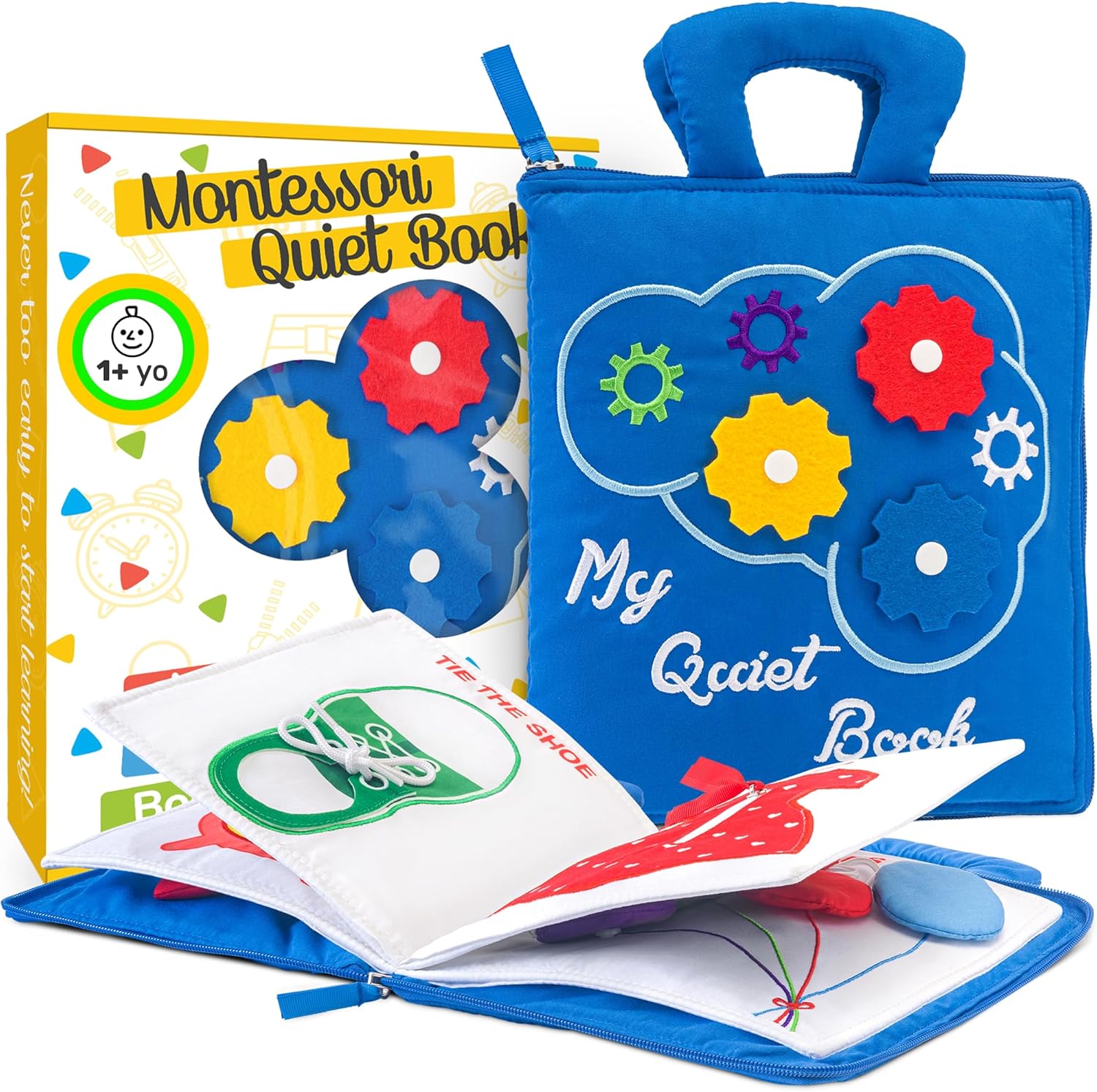 deMoca Toddler Busy Book: Montessori Learning Fun!