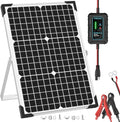 12V Solar Battery Charger 30W Trickle Charger Kit - Weatherproof