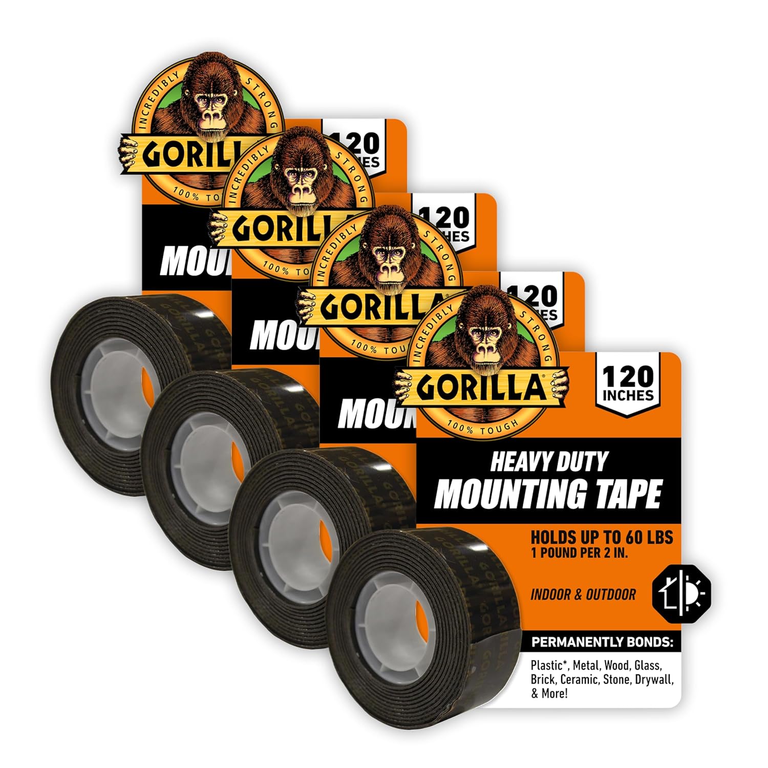 Gorilla Heavy Duty Double Sided Mounting Tape for All Surfaces