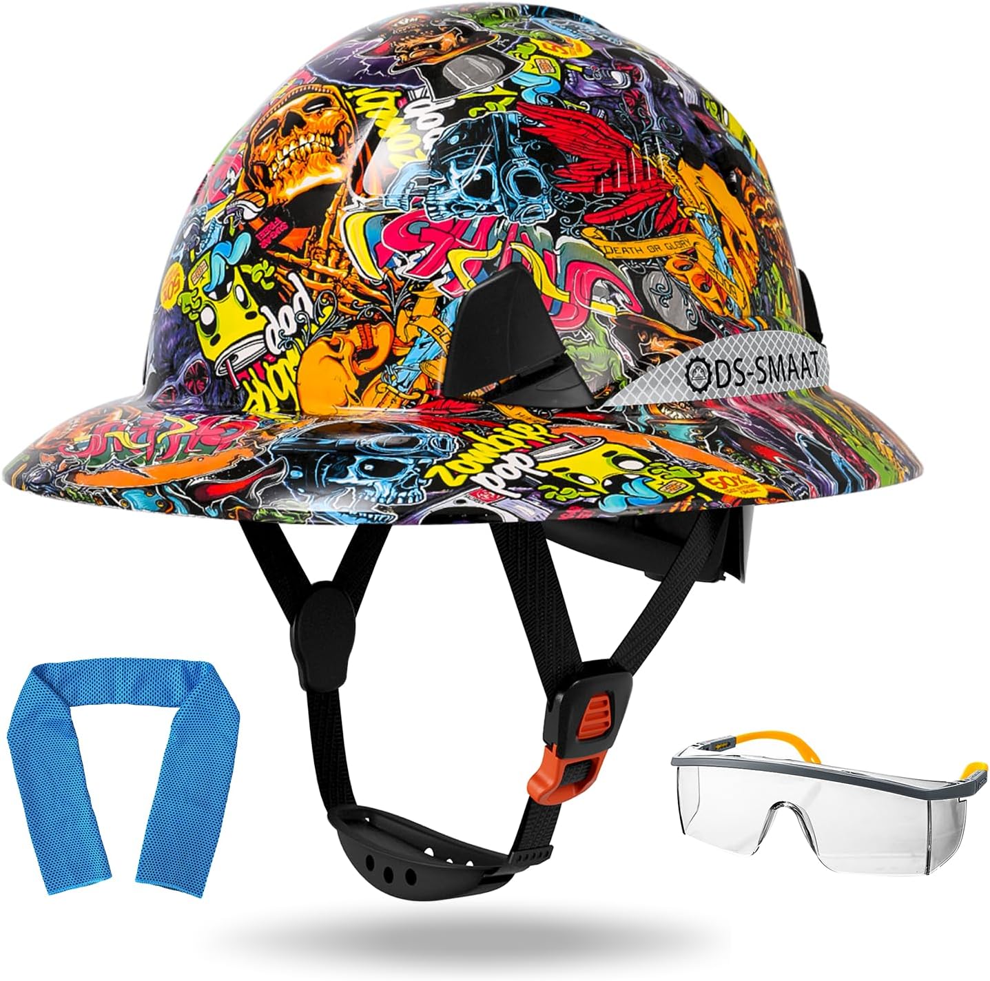 Structure Full Brim Hard Hat with Adjustable Ventilation Design