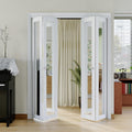 Bifold Doors for 60 in x 80 in Opening - One Side Mirrored Fold Door
