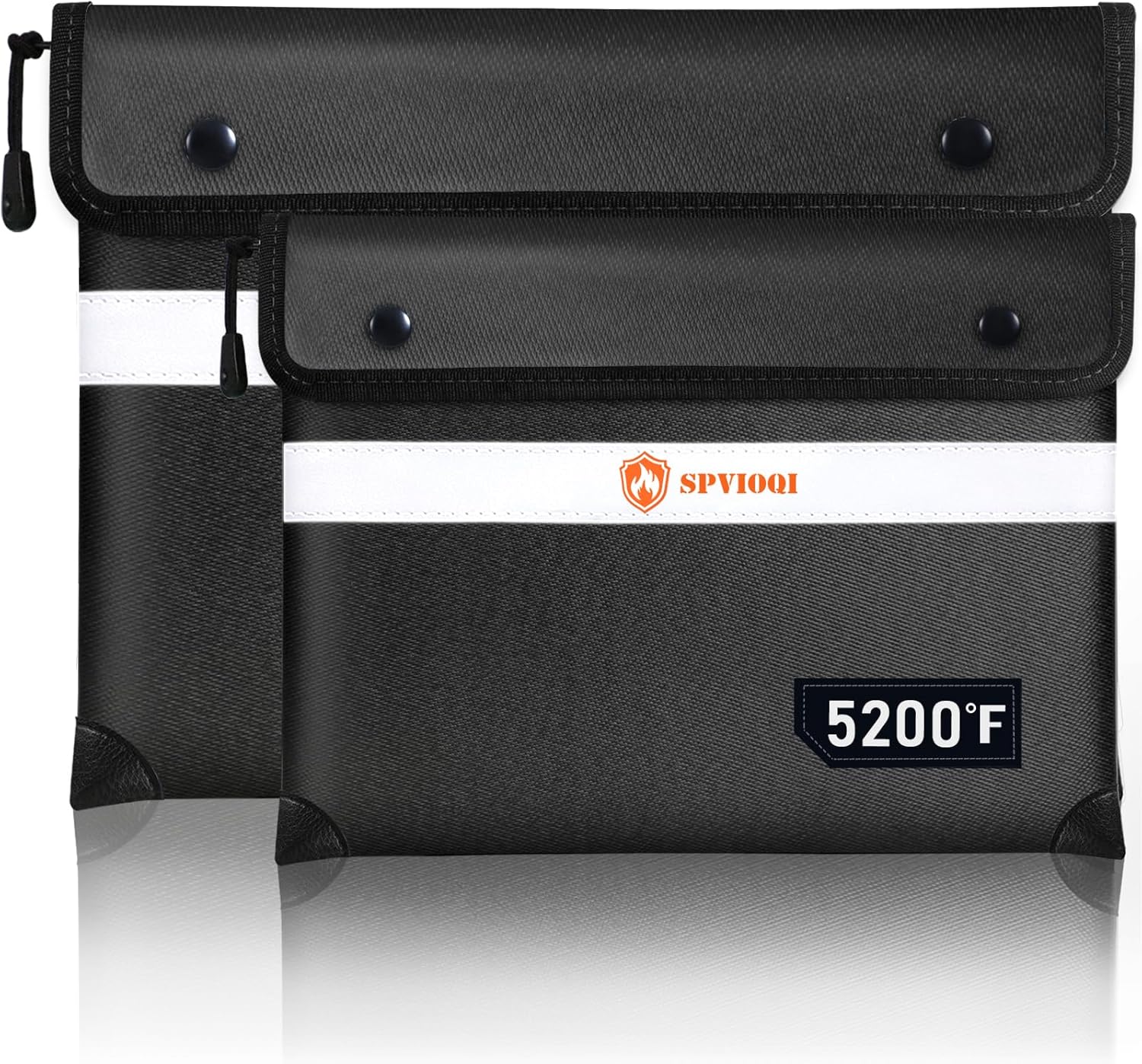 Upgraded 5200F Fireproof Document Bag for Cash and Valuables