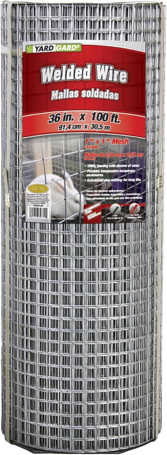 YARDGARD Welded Wire 1X1 Inch Mesh for Animal Enclosures