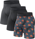 Men's Long Boxer Briefs Multi-Pack - Soft, Breathable Quick Dry