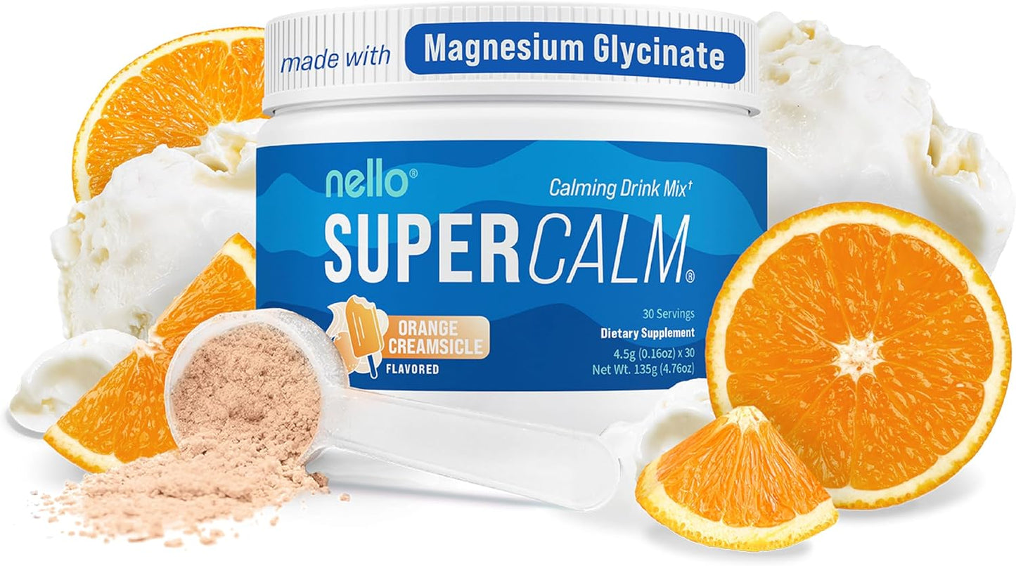 Supercalm Powdered Drink Mix for Relaxation & Focus - 30 Servings