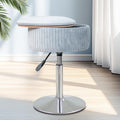 Velvet Vanity Stool for Makeup Room - Adjustable Swivel Storage