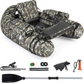 Inflatable Float Tube 352 lb Capacity Belly Boat - Camouflage