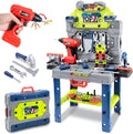 Kids Tool Kit Folding Workbench Playset - STEM Building