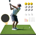 5x4ft Golf Hitting Mat 21mm Thick Practice Mat - Realistic Turf Feel