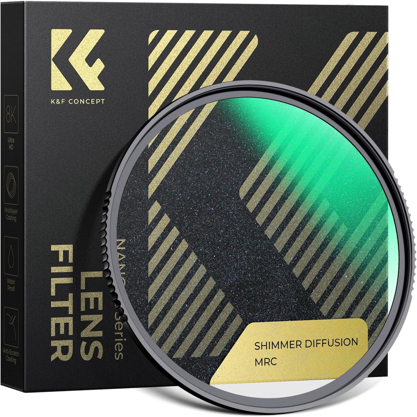 K&F CONCEPT 49mm Shimmer Diffusion 1 Filter for Stunning Effects