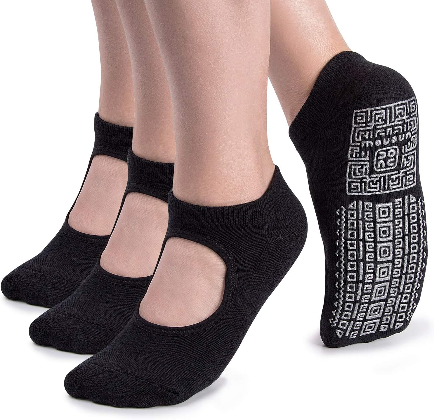 Non Slip Yoga Socks with Cushion | Grip for Barre