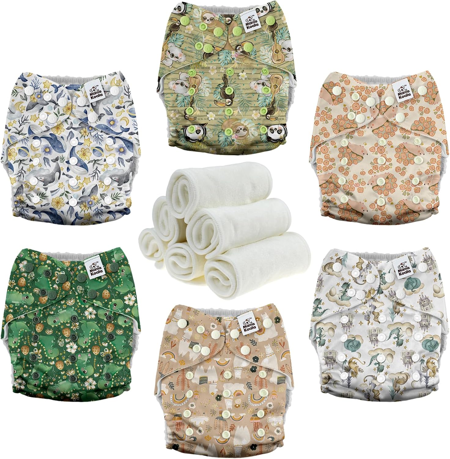 Mama Koala 3.0 Pocket Cloth Diapers - Slim Fit and Durable