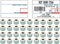 Labels LST-8010 Thermal 36 Rolls - 25,200 Labels 58 x 40mm