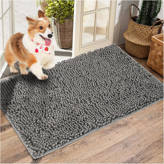 Washable Soft Microfiber Mud Mats for Dogs - Large 59in x 35