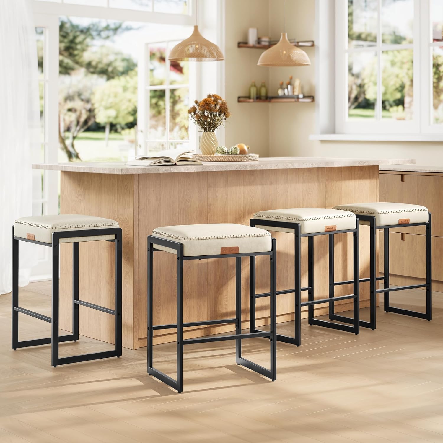 Stylish VASAGLE EKHO Bar Stools Set of 4 for Modern Homes